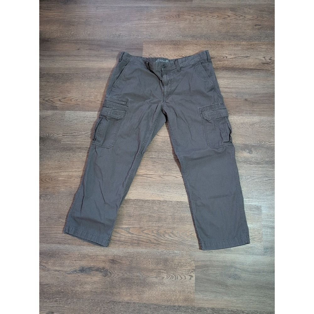 Eddie Bauer Men's Ripstop Gray Cargo Utility Pants 40 x 30 Gorpcore Workwear